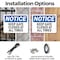 Signmission Keep Gate Closed At All Times, 10 in W x Rectangle, Plastic OS-2PACK-NS-P-710-L-15860 - alternate 2